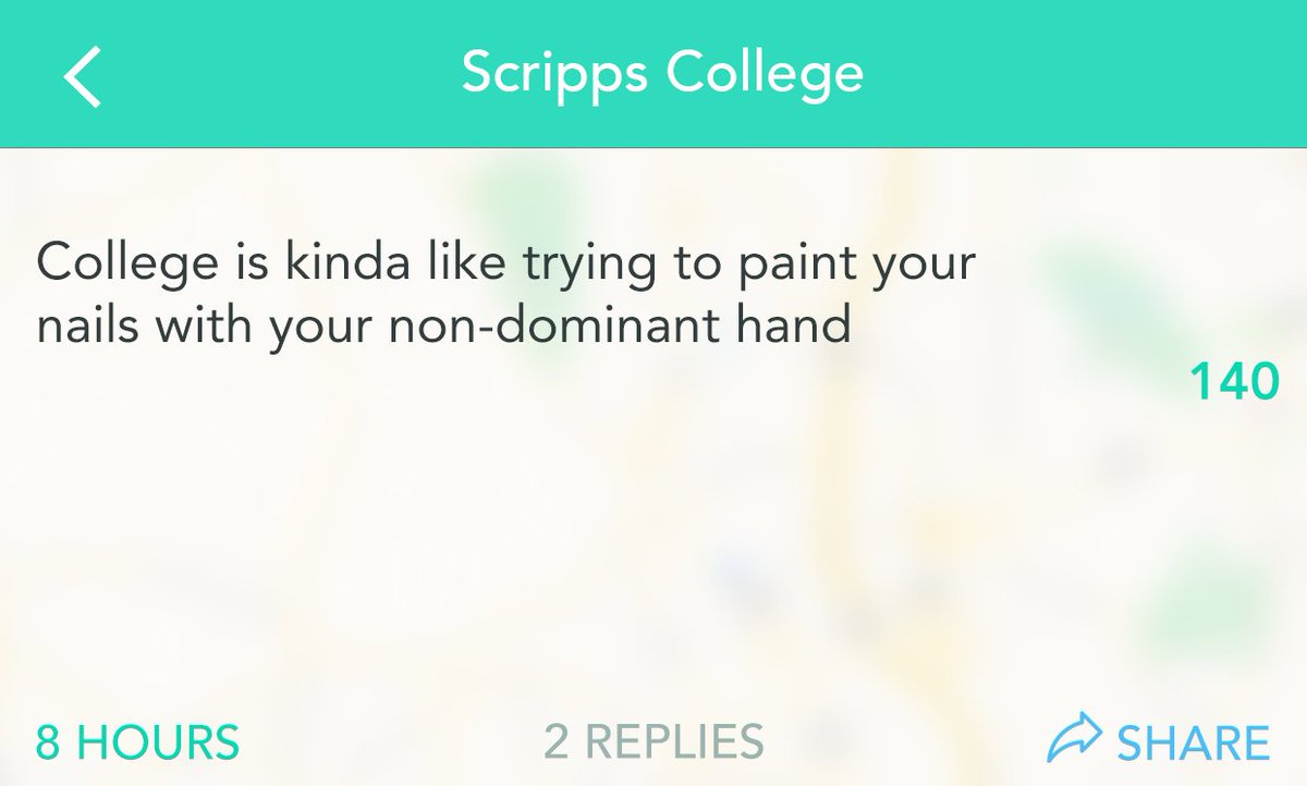 YikYakApp's tweet photo. And you're out of nail polish remover. https://t.co/8rQ1q6nZoC
