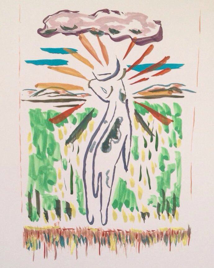 Alcarr35's tweet photo. La révolte du Dieu-Vache. #Gaomata #L214 #abattoirs #vegan #GoVegan #artcontemporain #contemporaryart #alcarr https://t.co/t4qcUX7qYX