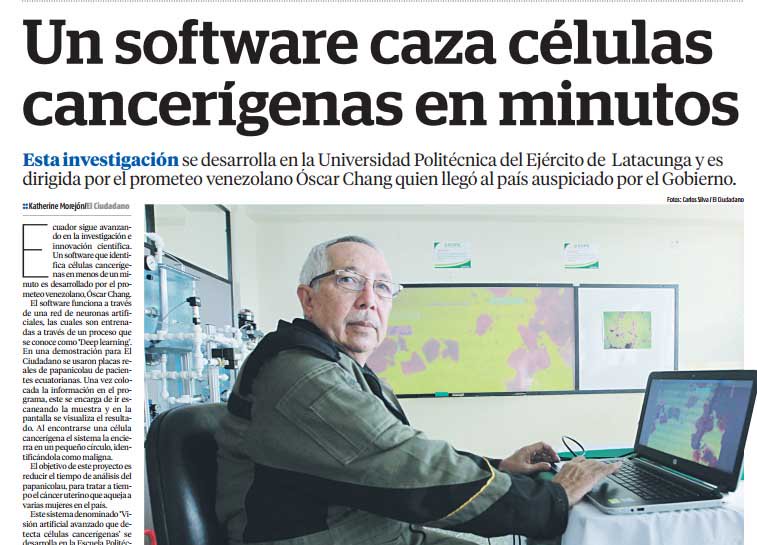 PrometeoEc's tweet photo. Sotware que detecta células cancerígenas con ayuda de @PrometeoEc en @ESPEU Latacunga en https://t.co/0C3ysyjtlg https://t.co/2dfChoawI6