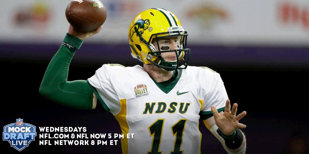 thecheckdown's tweet photo. Is @cj_wentz a PERFECT fit for the @dallascowboys?

@movethesticks &amp; @buckybrooks analyze #PerfectFits for draftees. https://t.co/6SUxCP3iBn