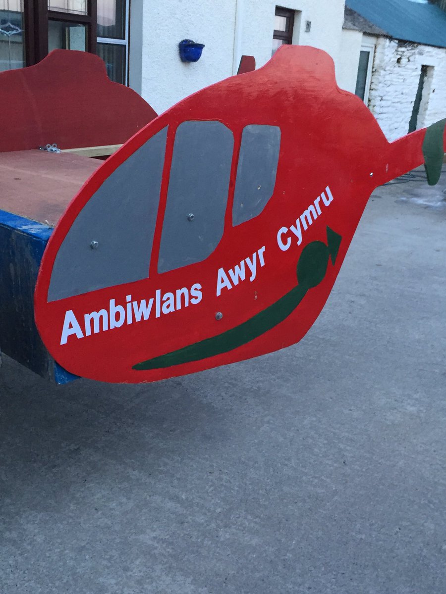 Our helicopter ready for the trip too holyhead <a href="/air_ambulance/">Wales Air Ambulance Charity</a>