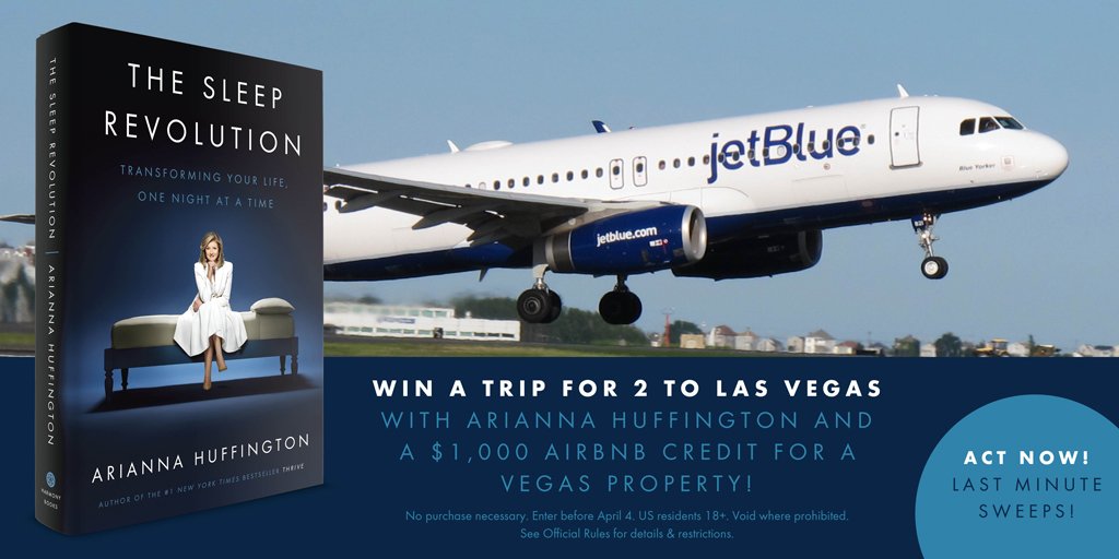 Enter to join me on <a href="/JetBlue/">JetBlue</a>'s #SleepRevolution flight to #Vegas on 4/19 &amp; stay @ an <a href="/Airbnb/">Airbnb</a> bit.ly/SleepRevSweep