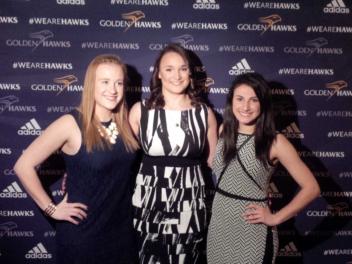 daytime20's tweet photo. Congratulations to this yr's #OWL16 nominees @fortifire94 , Jacky & Suzanne! #inspiring #rolemodels @WLUAthletics https://t.co/QXXYAH5qUh