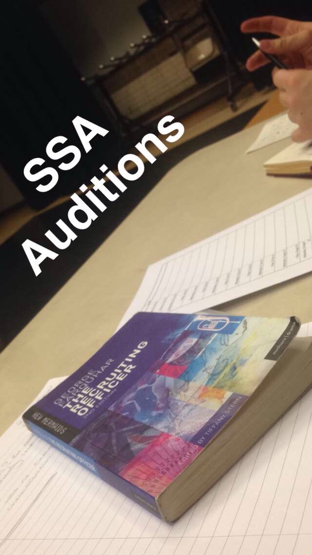 AndrewExeter's tweet photo. Great evening of #RecruitingOfficer auditions @SSADrama looking forward to Friday ๐ gonna be good #techdirector https://t.co/y7pg0e2jVX