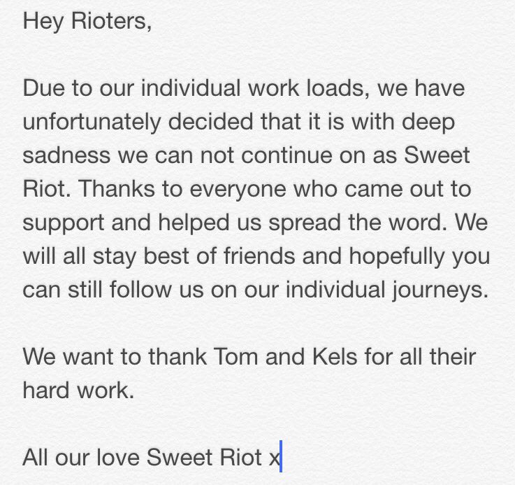 SweetRiotMusic's tweet photo. Thank You All 💔 x https://t.co/f2ym1zqLv9