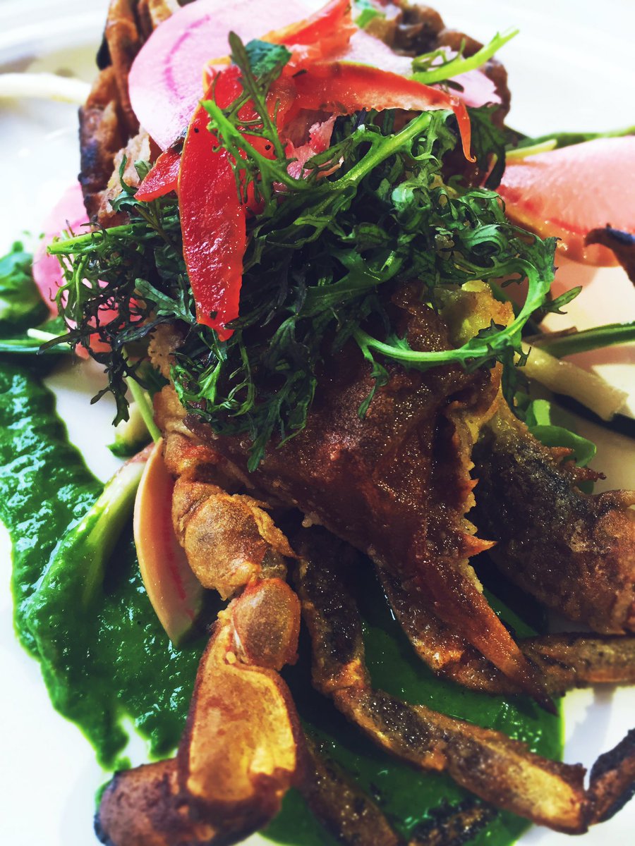Soft shell crabs...a #Spring and early #Summer delicacy. Available tonight! #VisitSavannah #localseafood