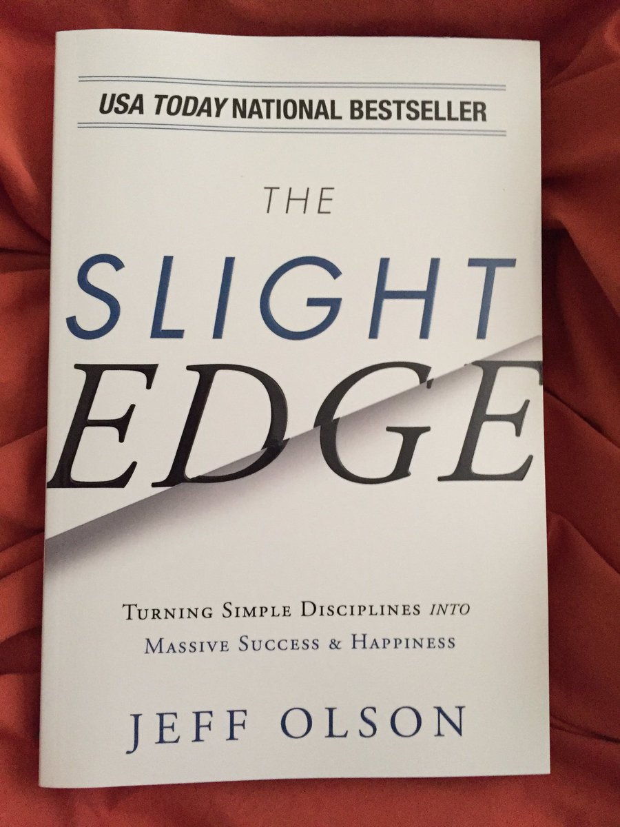 Looking forward to reading 'The Slight Edge'  - @JeffOlson_ 

#ABookAWeekChallenge #entra