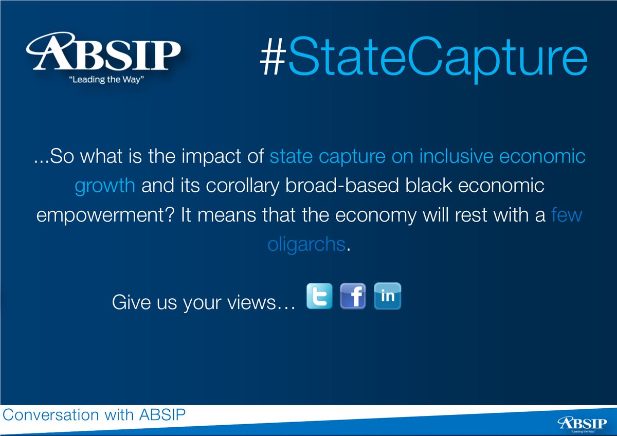 What are your views? Share them with us!
absip.co.za/home/state-cap…