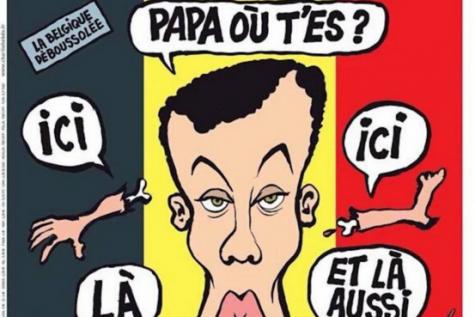 lesoir's tweet photo. Le père de Stromae découpé en morceaux sur la Une de Charlie Hebdo: sa famille est choquée https://t.co/W5osnob3Iq https://t.co/hXA0tDwJCR