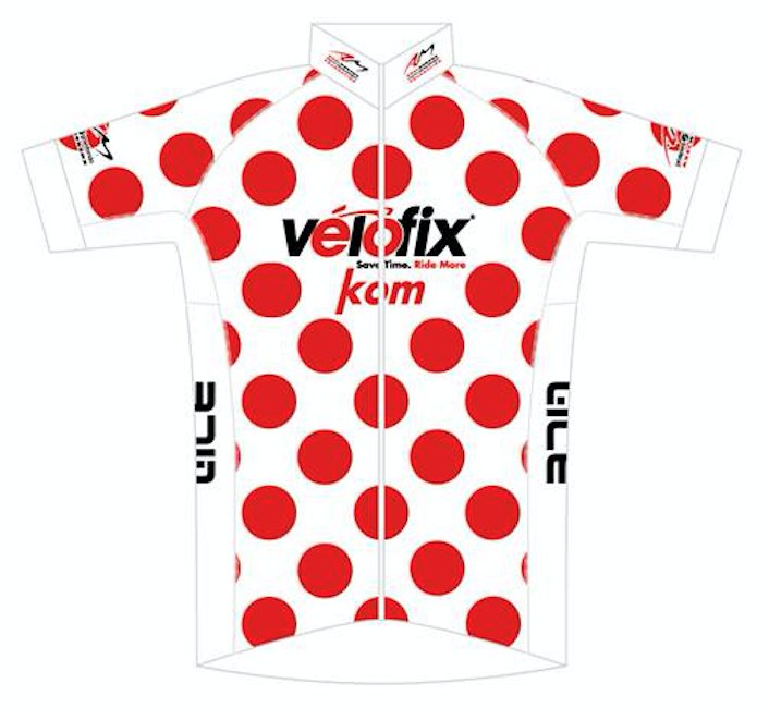 CHECK OUT <a href="/thevelofix/">velofix</a> Hill Climb challenge polkadot jersey. Top climbers at the 2016 @axelsgranfondo will get one!
