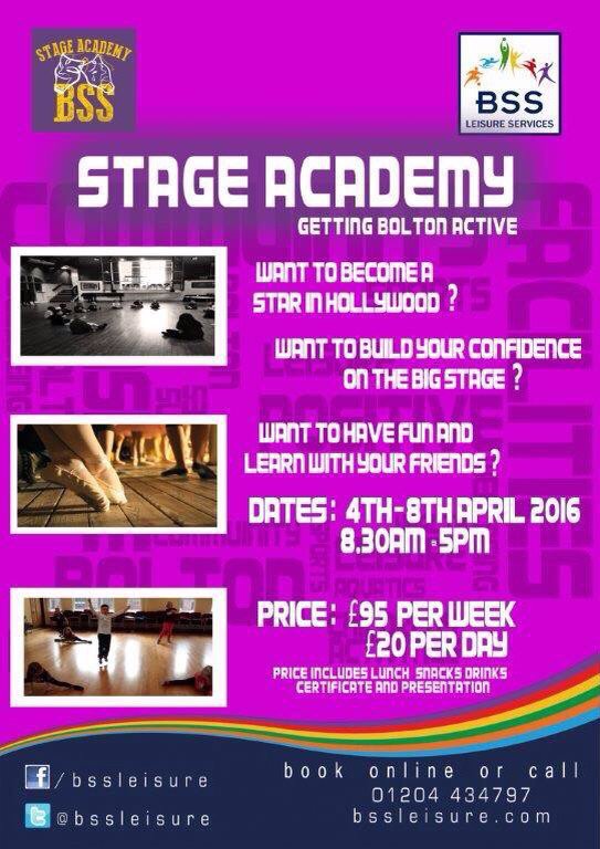 BSSStageAcademy's tweet photo. We are still accepting places for our Stage Academy next week. #Act #Sing #Dance @BoltonSchool https://t.co/vkZY26ltSh