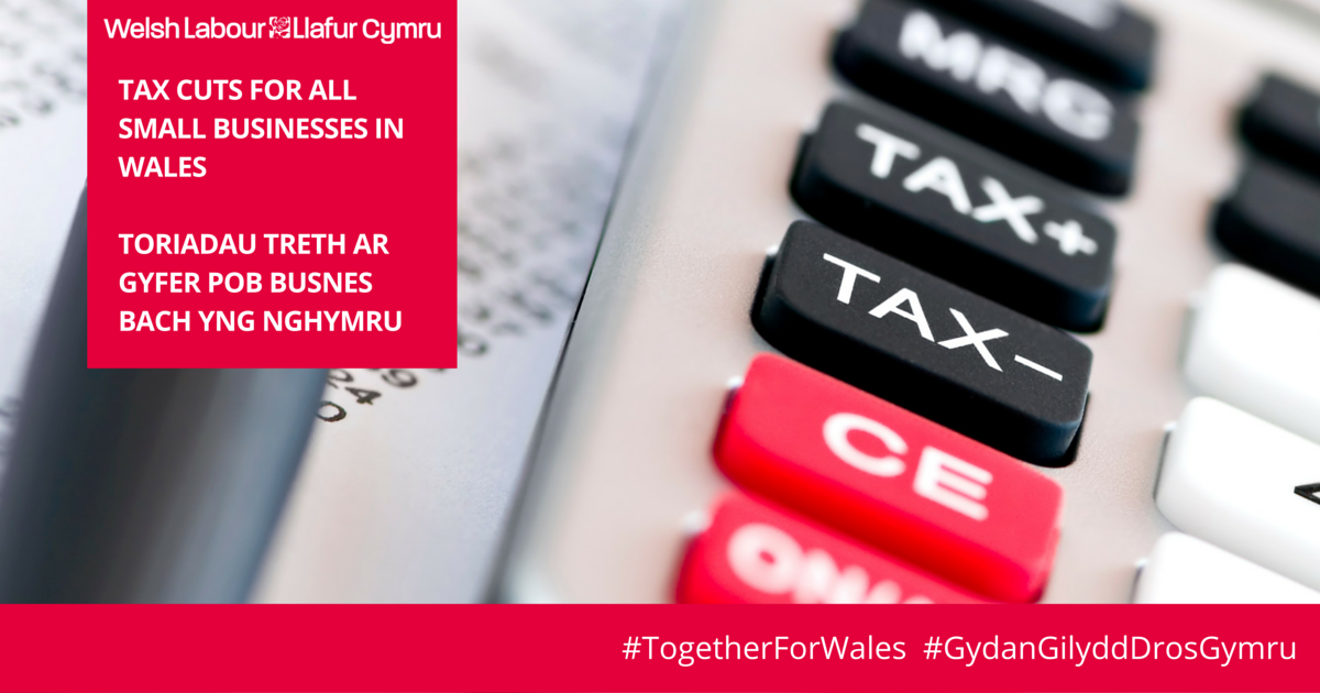 WelshLabour's tweet photo. 3/4 of businesses in Wales will benefit from our pledge - over half will pay no business rates at all #FSBDebate https://t.co/dWemF4MBkE