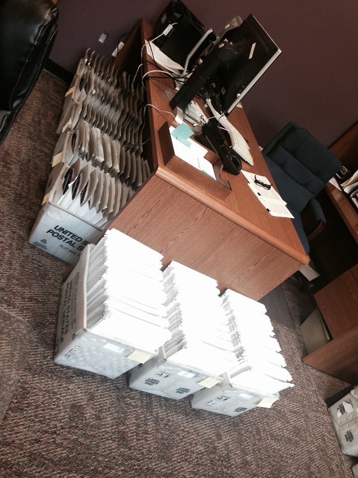 The Graduation Coordinator has been busy preparing Undergraduate Diplomas. They hit the post office today!!