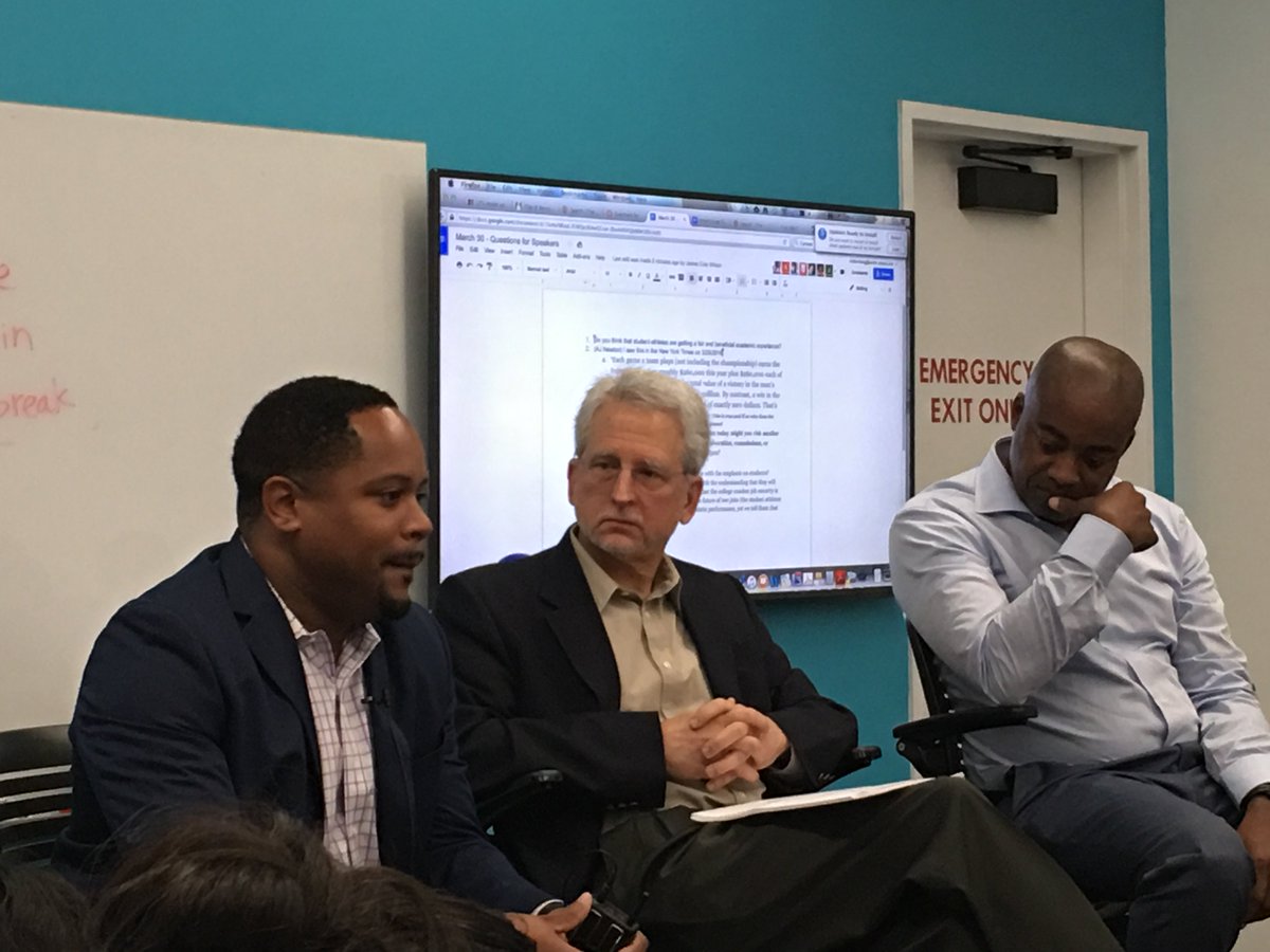 In #UTImagineHiED - discussing collegiate athletics w <a href="/DDCE/">DDCE</a> Drs. Darren Kelly, Len Moore, &amp; <a href="/ut_classics/">UT Classics</a> Tom Palaima