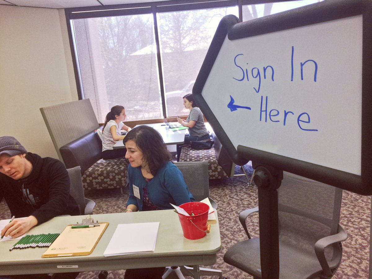 WCenteratAU's tweet photo. Two great houses unite! The Writing Lab and the Writing Center have teamed up to present #researchwritingclinic2016 https://t.co/OEbIE7ruQz