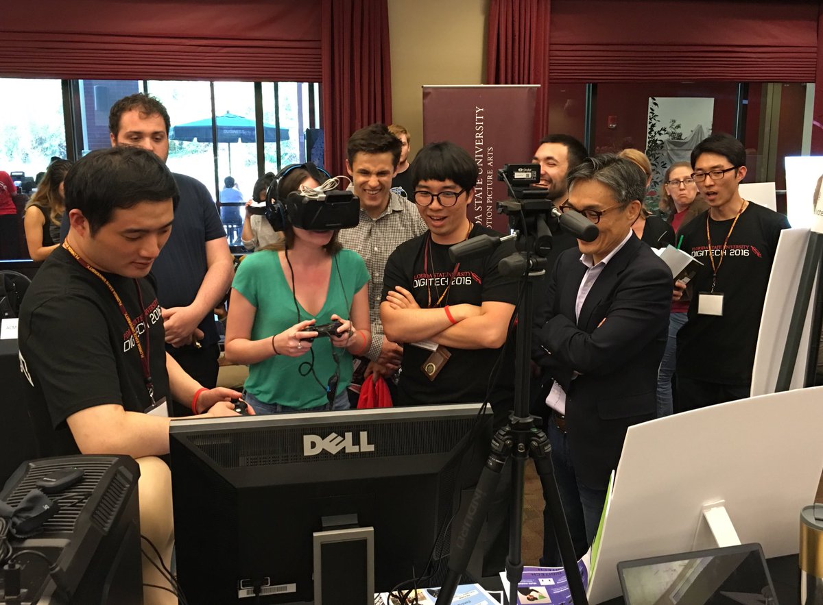 fsuannescollege's tweet image. Stop by @ISLT_FSU&apos;s stand at #FSUDigitech to immerse yourself in an ancient Asian village using @oculus. #FSUCOE