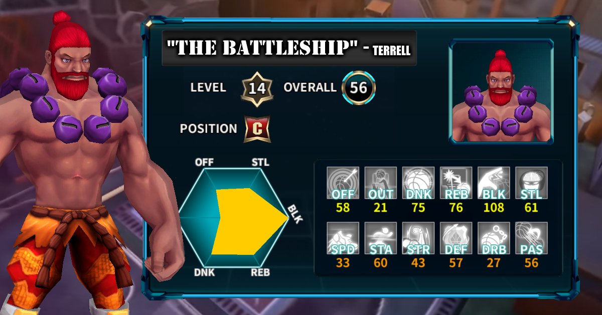 BBGangs's tweet photo. Introducing "The Battleship" - Terrell! #nba #gamer #videogames #gamedev #indiedev https://t.co/Yldg3ou9TZ