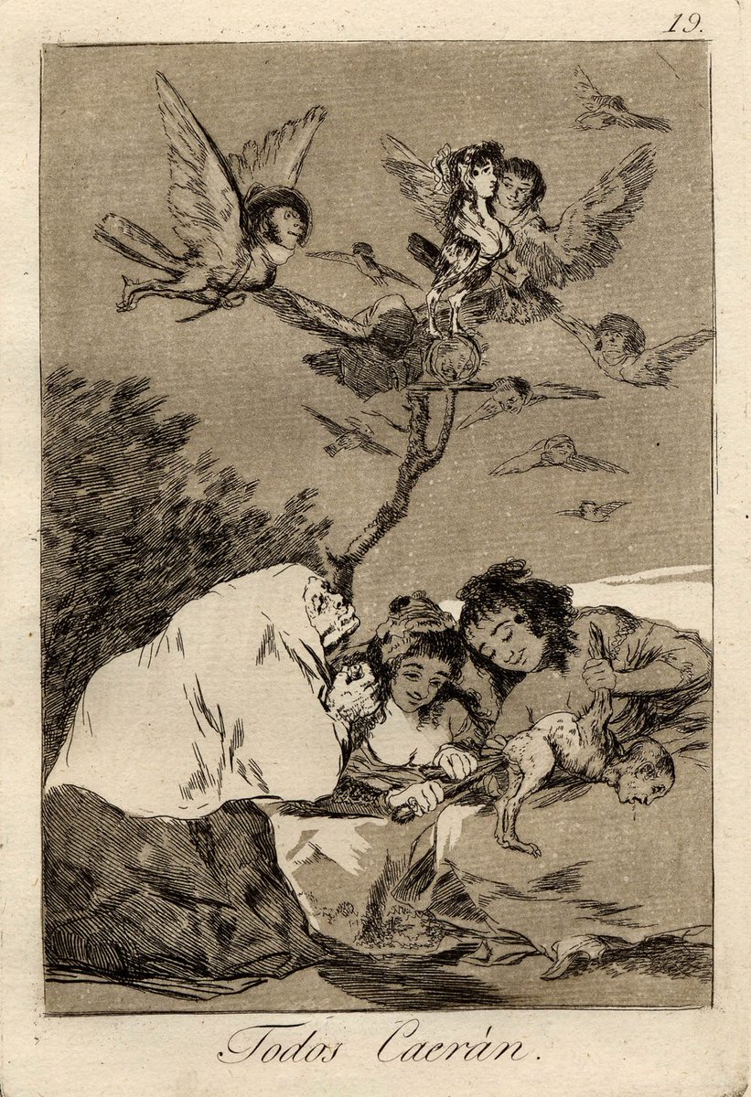 britishmuseum's tweet photo. Born #otd in 1746: Francisco de Goya. These etchings satirised the vices of Spanish society https://t.co/QJNu6Eo93Y https://t.co/krFh0Ov7cs