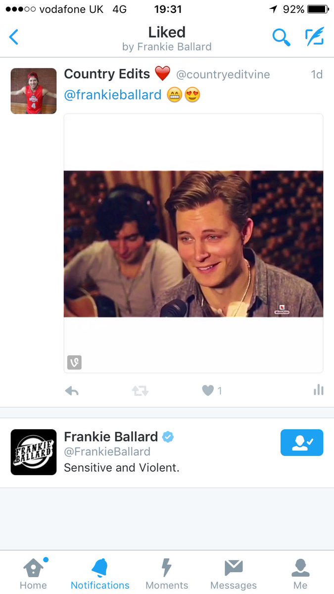 countryeditvine's tweet photo. Omg Frankie liked my edit of him 😍😍😍 https://t.co/mYMuznfraU