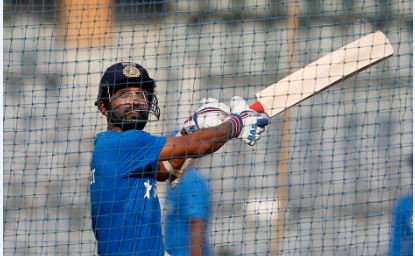 SportsbyHT's tweet photo. #WT20: With Yuvraj injured, #IND batsmen put in extra work ahead of #IndvsWI semifinal https://t.co/1fpLp28Q4N https://t.co/kyVJQwI9TZ