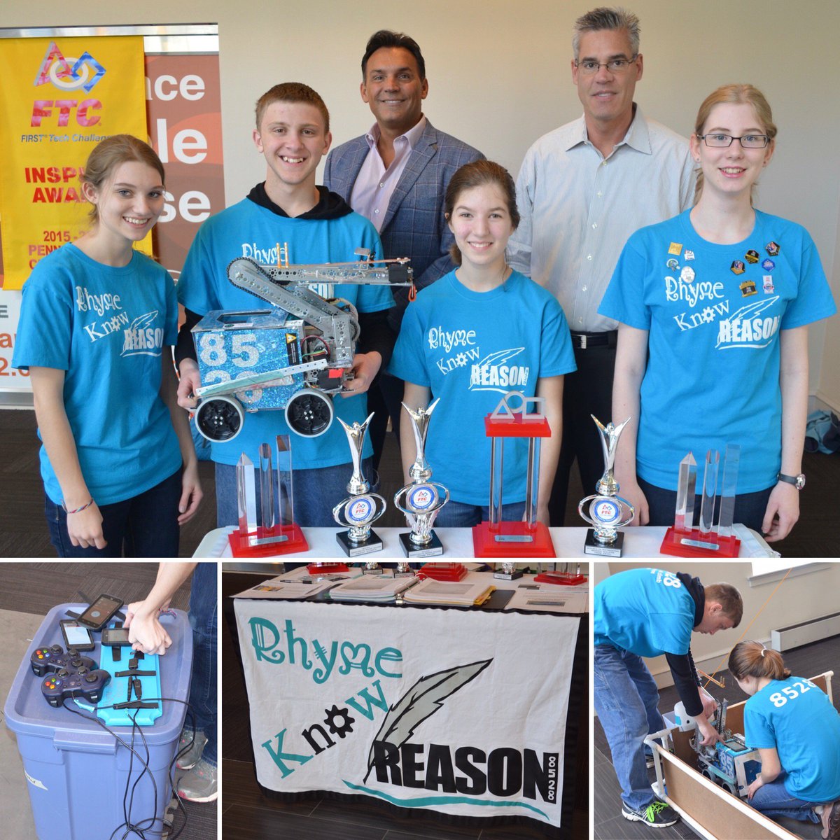 jobsearchninja's tweet photo. Thank you to the @RhymeKnowReason robotics team for paying us a special visit. Good luck in the World Championship! https://t.co/3yuYU4A4d6