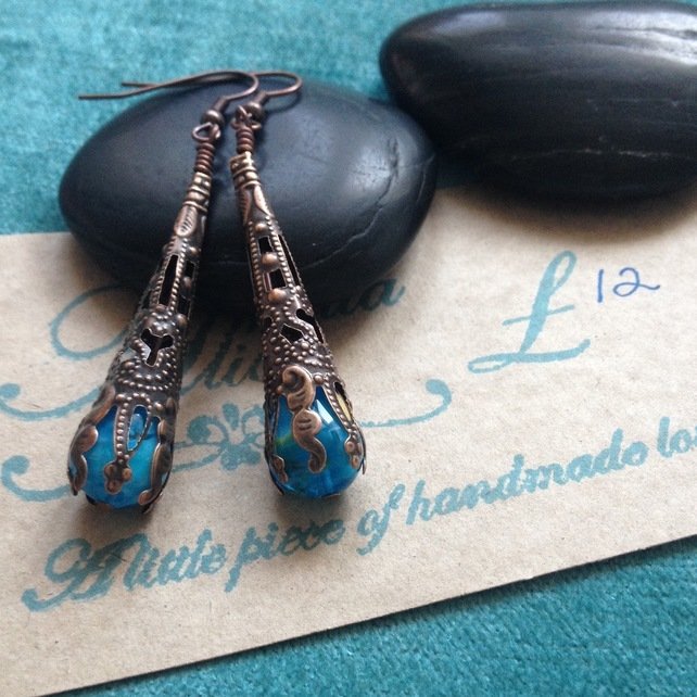 allana_morrison's tweet photo. Love these Copper and turquoise filigree earrings - Folksy https://t.co/SBVCqSuunL #folksy #handmadehour #earrings https://t.co/g6Kqy3CGP9