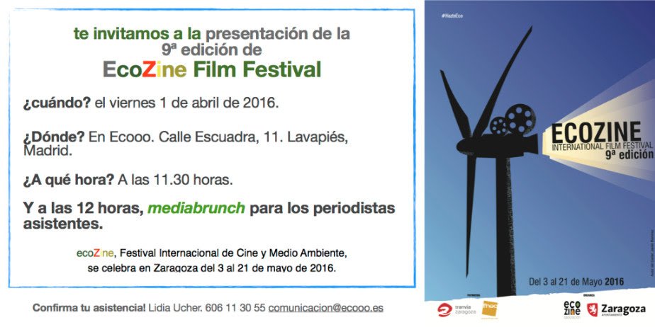 #ecozinfefilmfest #zaragoza press conference in <a href="/Ecooo_/">ECOOO (Cuenta inactiva: ahora en BLUESKY)</a> #madrid Friday 1 April