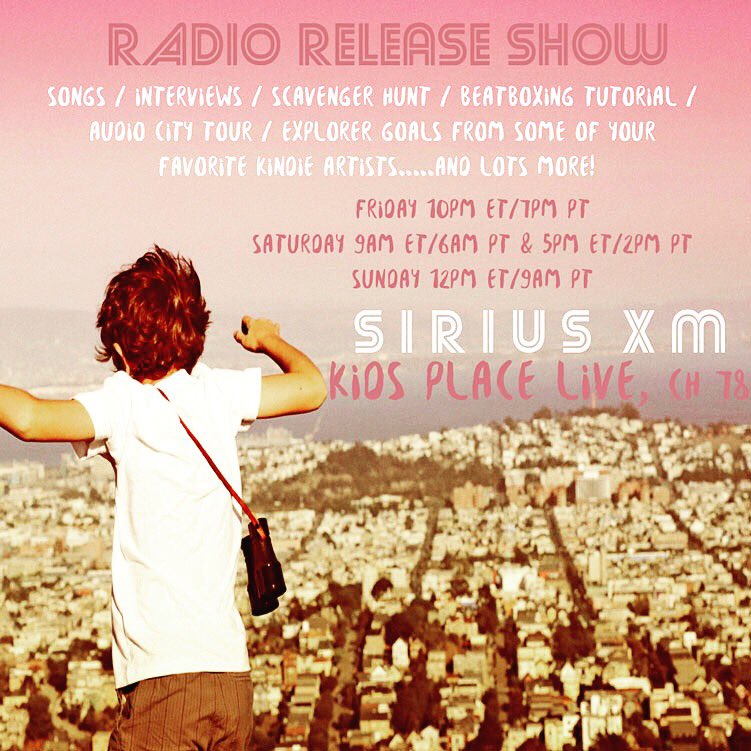 Sirius XM's Kids Place Live is letting me take over the airwaves to share my new album with you #exploreroftheworld