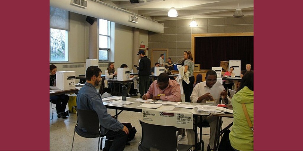 ElectionsCan_E's tweet photo. #fe42 wrap-up: 20,000 polling places were used during the federal election. #FunFacts https://t.co/uxk6WACRbj