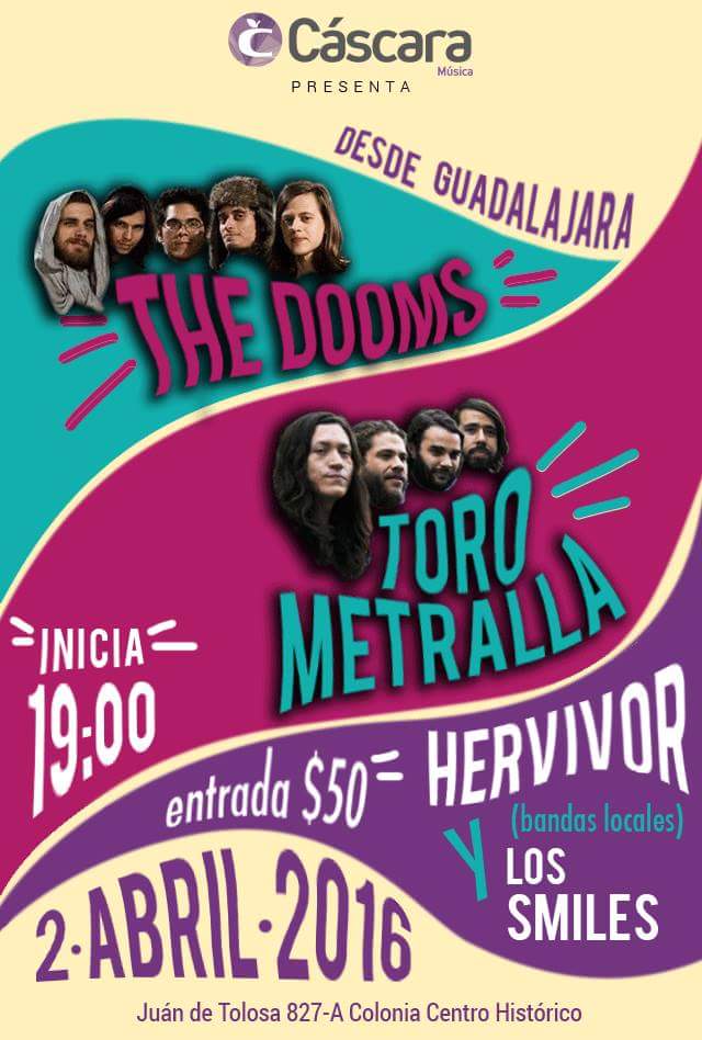 ToroMetralla's tweet photo. Se viene un fin de semana activo con @Doomscln, viernes en Aguascalientes y sábado en Zacatecas, allá nos vemos! https://t.co/4fF1LlCvr9