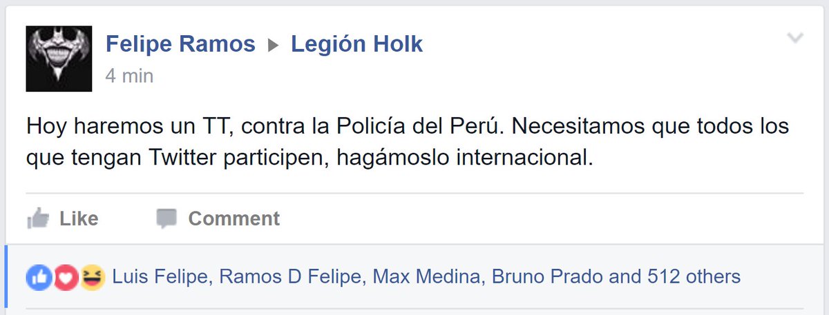 PoliciaPeru's tweet photo. Con o sin TT las investigaciones seguirán su curso. https://t.co/uCKjaPPEjf
