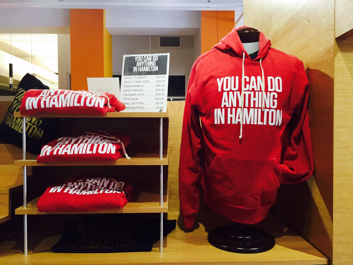TourismHamilton's tweet photo. NEW batch of gorgeous &amp; cozy #youcandoanythinginhamilton red sweats available in Visitor Centre in Lister! #HamOnt https://t.co/gpRC7b04j0
