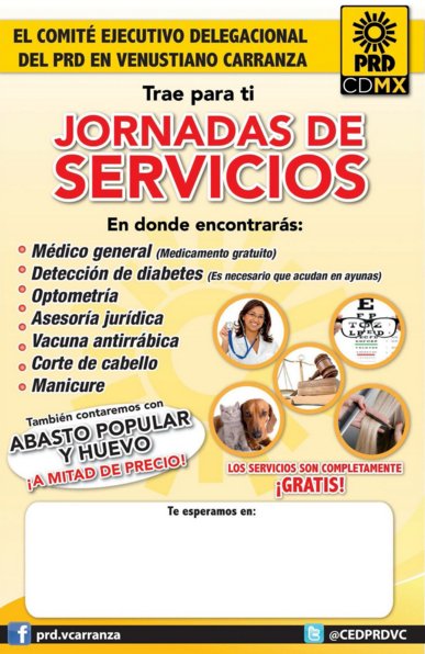 julioc_moreno's tweet image. Hoy Jornada de Servicios para vecin@s de V.Carranza en Plaza Miguel Alemán, organiza @CEDPRDVC ¡Asiste!