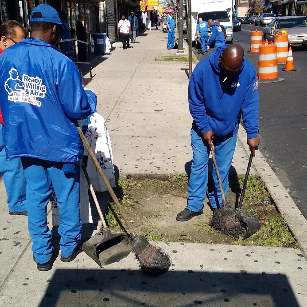 We can't forget to thank the guys in blue <a href="/RWAPhilly/">Ready Willing & Able</a> for maintaining the corridor daily. 
 
rwaphiladelphia.org