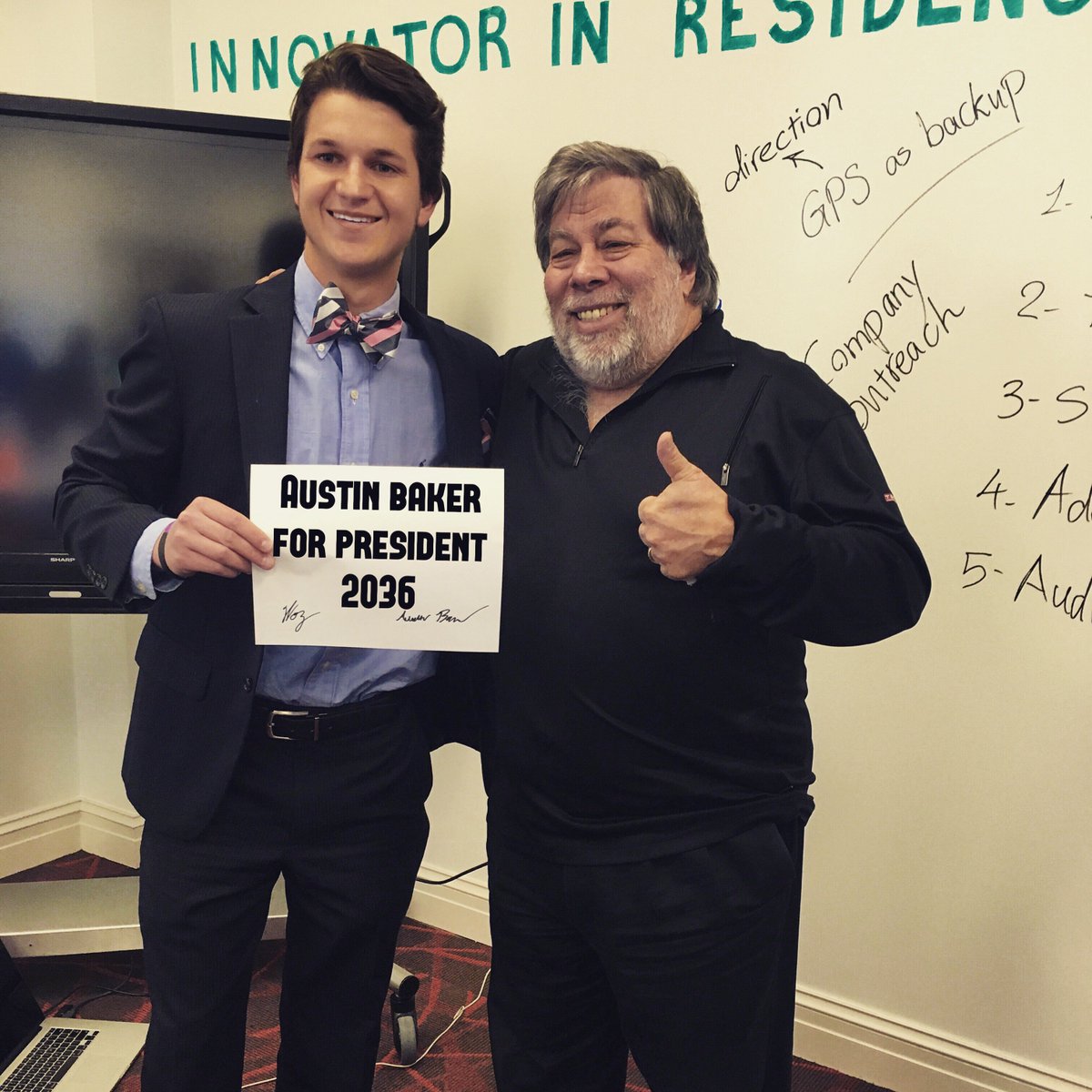 One man in the picture changed the world, the other is going to.