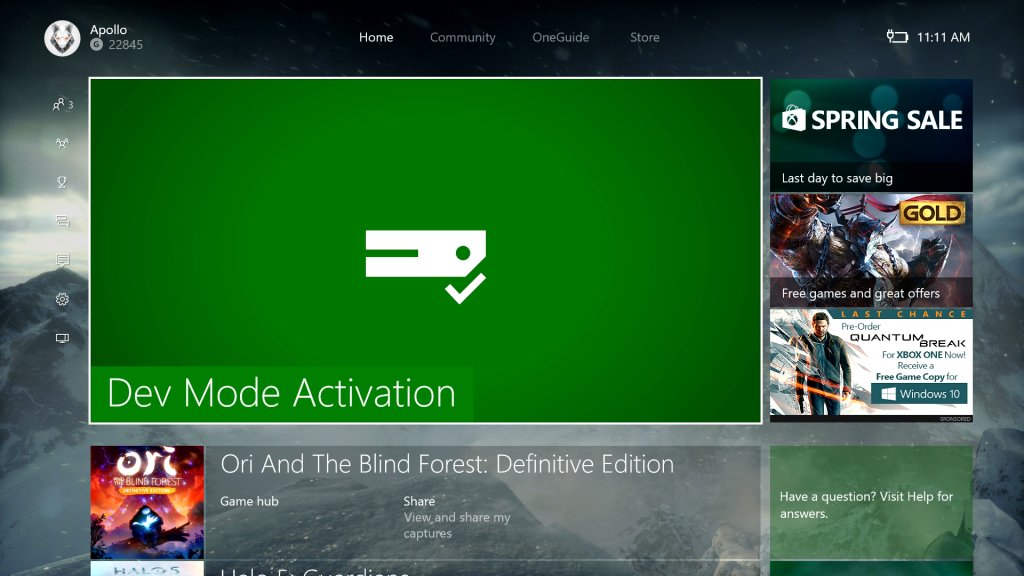 gcgorusu's tweet photo. Xbox One Geliştirici Modu(Dev Kit) Önizlemeye Açıldı #XboxDevKit @TurkiyeXBOX #Xbox #UWP https://t.co/KK576ctyki https://t.co/JyCbCohZVK