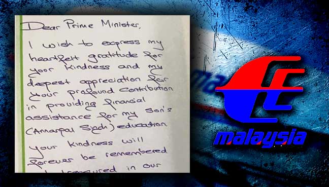 fmtoday's tweet photo. Wife of #mh170 victim thanks Najib for his ‘kindness’ https://t.co/OjXucKvAYi via @sharethis https://t.co/JV7TJWS6IK