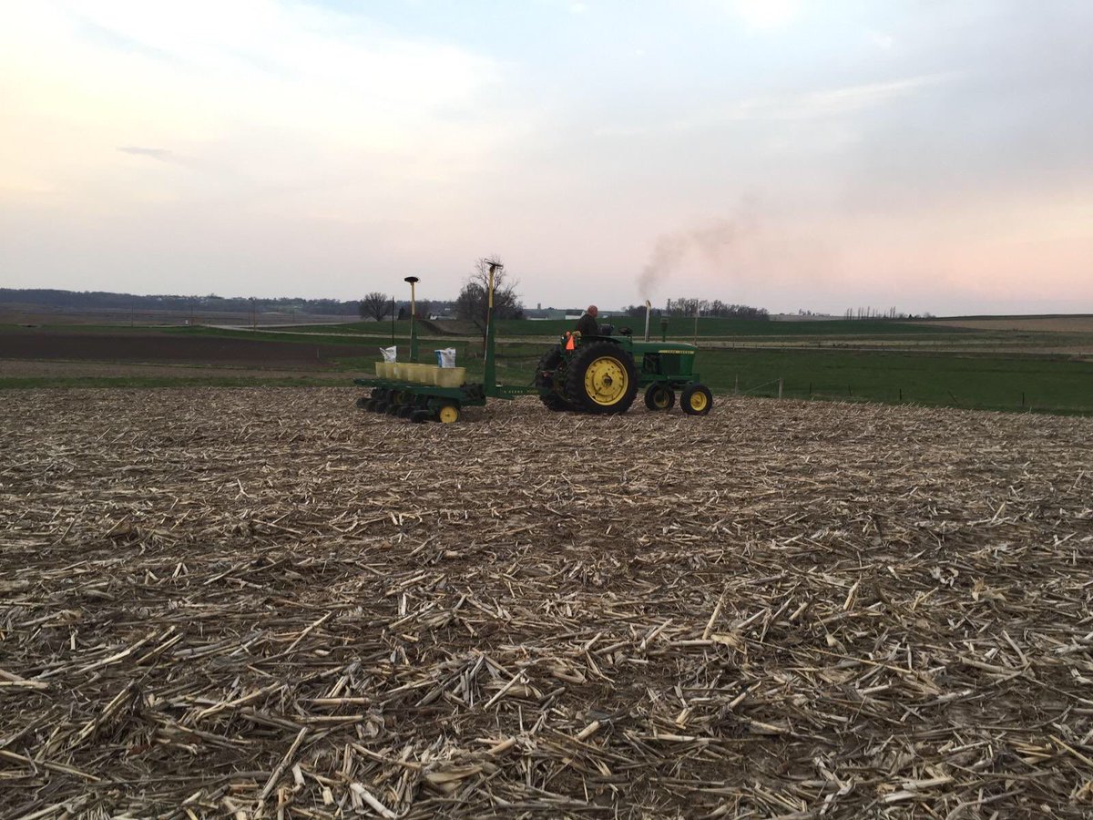 And I thought I was crazy to plant beans in March in Arkansas... First @PioneerAgron_IA soybean plot in the ground!