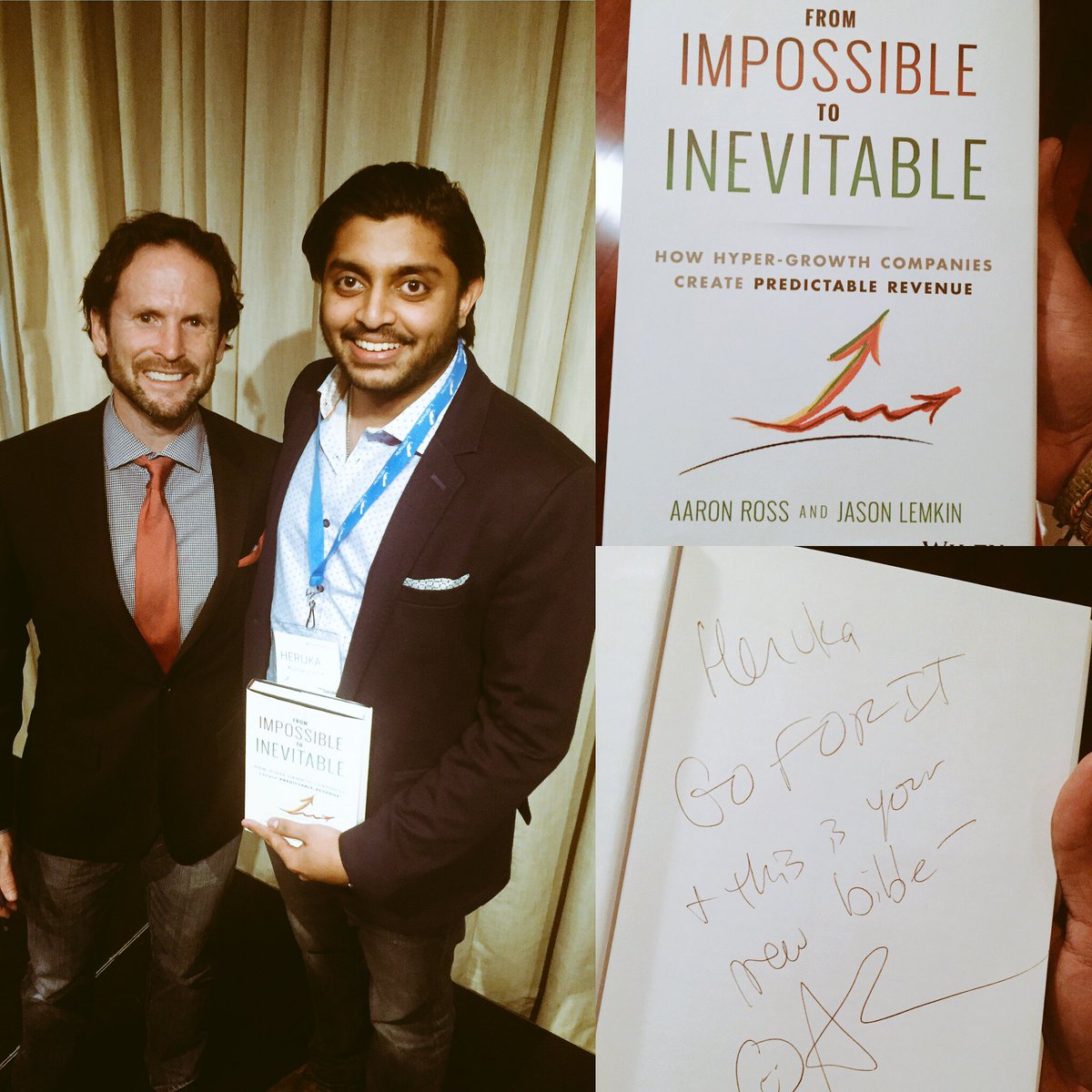Heruka_k's tweet photo. Awesome to have @motoceo in #OTT thanks for signing a copy of your new book! #FromImpossible #ottnews #inspired https://t.co/NRwmDsPoLc