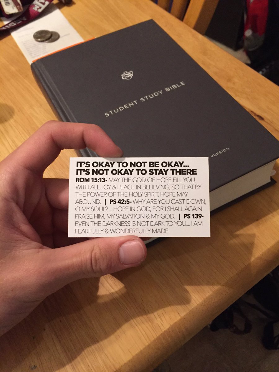 dhudd12's tweet photo. It's okay to not be okay, but it's not okay to stay there. #MpactLive https://t.co/Hx2Q5OF4Zu