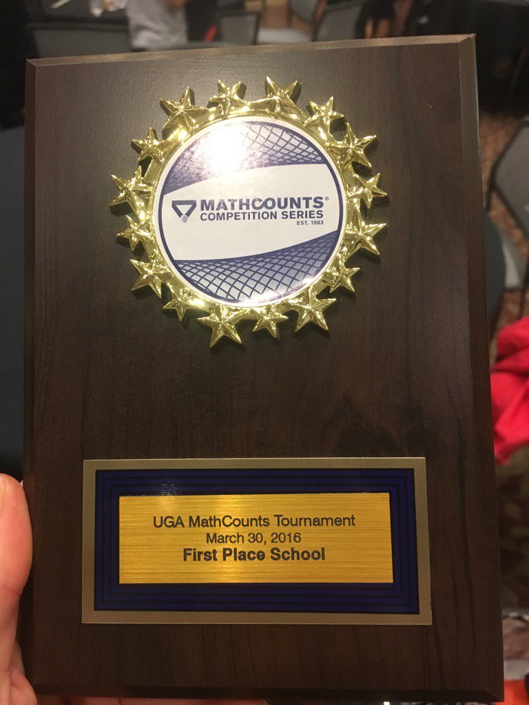 DanielMBMS's tweet image. MBMS math counts students take first in the UGA math tournament!!!