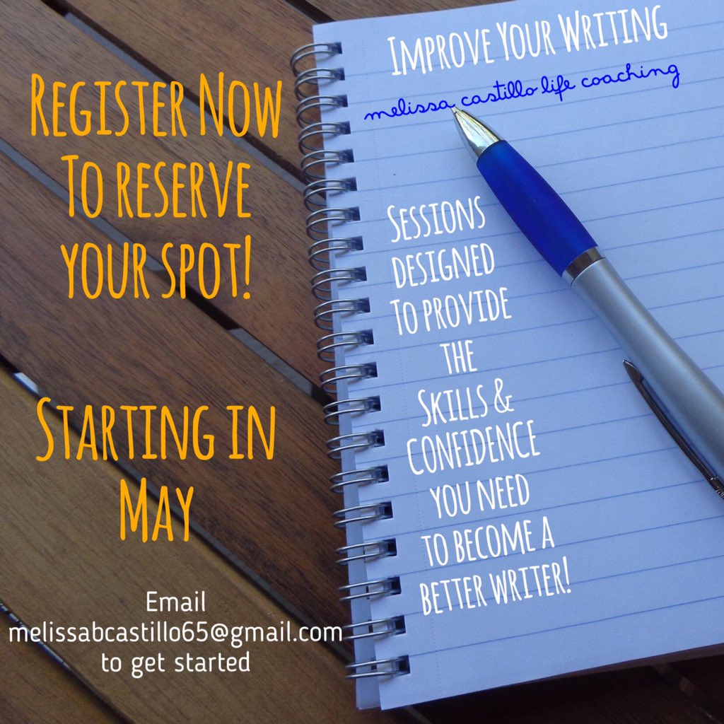 melissabcastill's tweet photo. #writeforsuccess #getalifecoach #TransformationTuesday #writersblock https://t.co/84dkCWCJfr