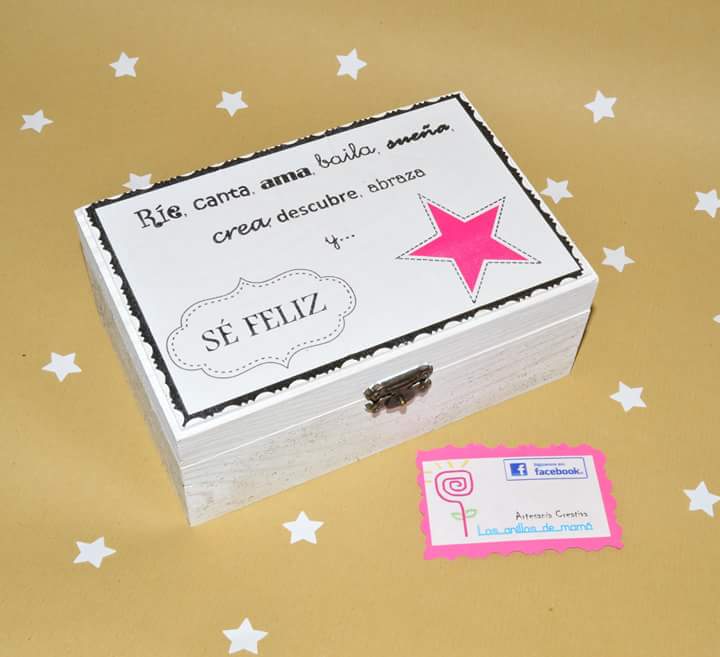 ARTESANIACREA's tweet photo. Regalos con alma. Una pequeña caja pintada a mano y decorada con una bonita frase. https://t.co/KMMVVbrDOL