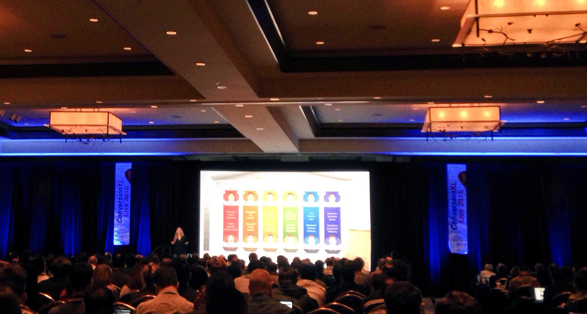 LuizCent's tweet photo. Use color to say what can't be said with words #cxllive #ConversionXLLive π¨ https://t.co/H9UPsRpuoE