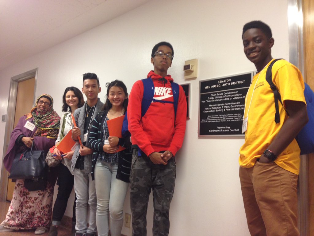 CAConvergence's tweet photo. #ENACT2016 at Sen. Hueso's office with #UCSDYAC https://t.co/JZOCQMUuSH