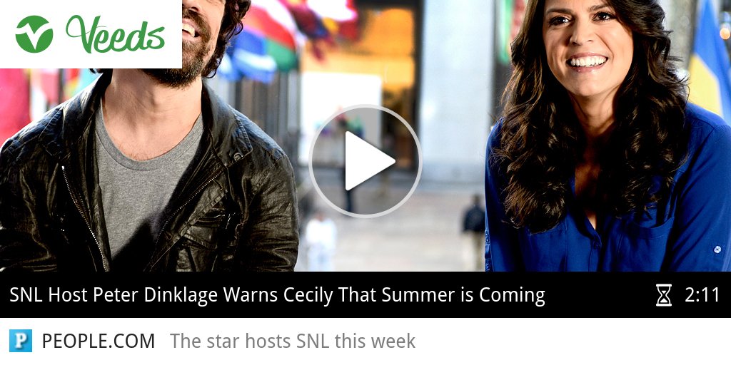 veedsspotlight's tweet photo. VIDEO Peter Dinklage Is (Really) Excited to Join Gwen Stefani on Satu.. #celebrity #gossip ► https://t.co/GkxSCtjqL0 https://t.co/zvAnS3HidO
