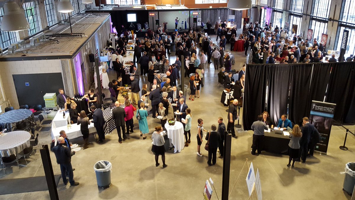 Horticulture bldg is filling up nicely at #atasteforhope fundraiser for Shepherds of Good Hope