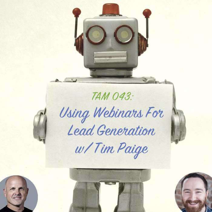 ActiveMarketer_'s tweet photo. TAM 043: Tim Paige - Using Webinars For Lead Generation https://t.co/INYSkQ0NPB  #listbuilding #growthhacking https://t.co/sWAQtGN4An