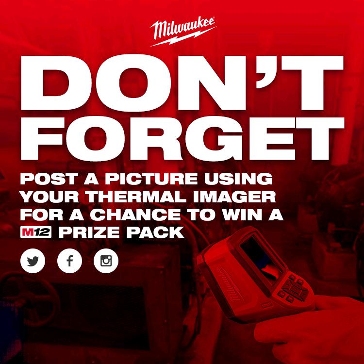 Only 2 days left to win an M12 Prize Pack! Tag us in a post using your Thermal Imager to enter #ThermalImageContest