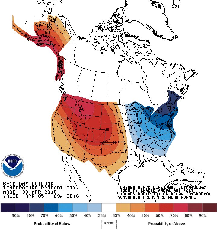 TammieSouza's tweet photo. JUST UPDATED: Early April chilly &amp; damp #Chicago https://t.co/9O9AJxU7NZ @NOAA #ClimatePredictionCenter @fox32news https://t.co/edNCSbTjtN
